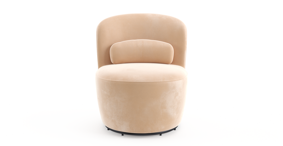 Brosa Ada Swivel Accent Chair (Almond Spice)