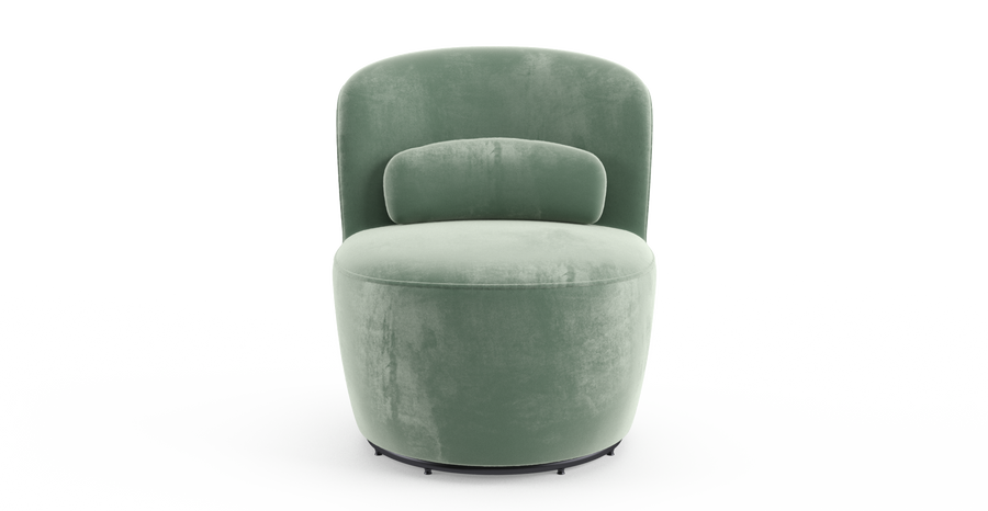 Brosa Ada Swivel Accent Chair (Russian Sage)