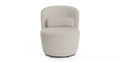 Brosa Ada Swivel Accent Chair (Seashell White)