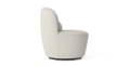 Brosa Ada Swivel Accent Chair (Seashell White)