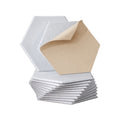 Alpha 12 Pack Hexagon Acoustic Foam Panels 35x30x0.9cm - White