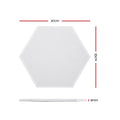 Alpha 12 Pack Hexagon Acoustic Foam Panels 35x30x0.9cm - White