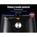 Devanti 2.5L Air Fryer with Knob Control - Black & Silver