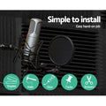 Alpha 12-Tooth Acoustic Foam Panels 30x30x5cm - 20 Pack