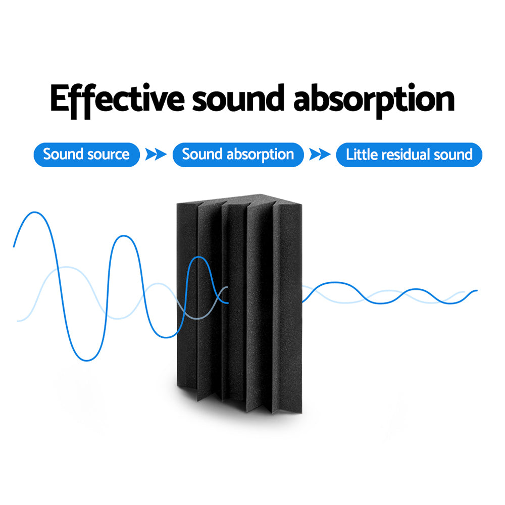 Alpha Corner Bass Trap Acoustic Foam Panels - 20 Pack