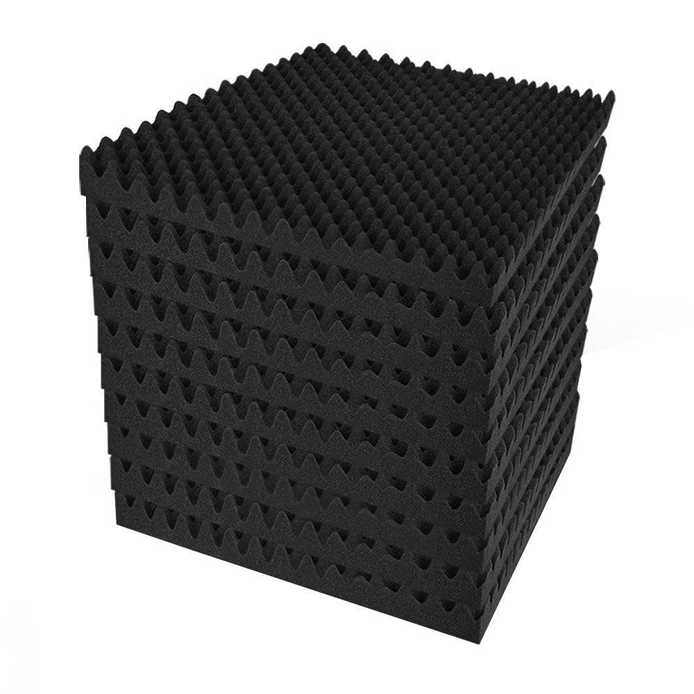 Alpha Eggshell Acoustic Foam Panels 50x50x5cm - 20 Pack