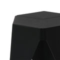 Artiss Set of 2 Stackable Bar Stools - Black Plastic - SuperSaverAU - view 4