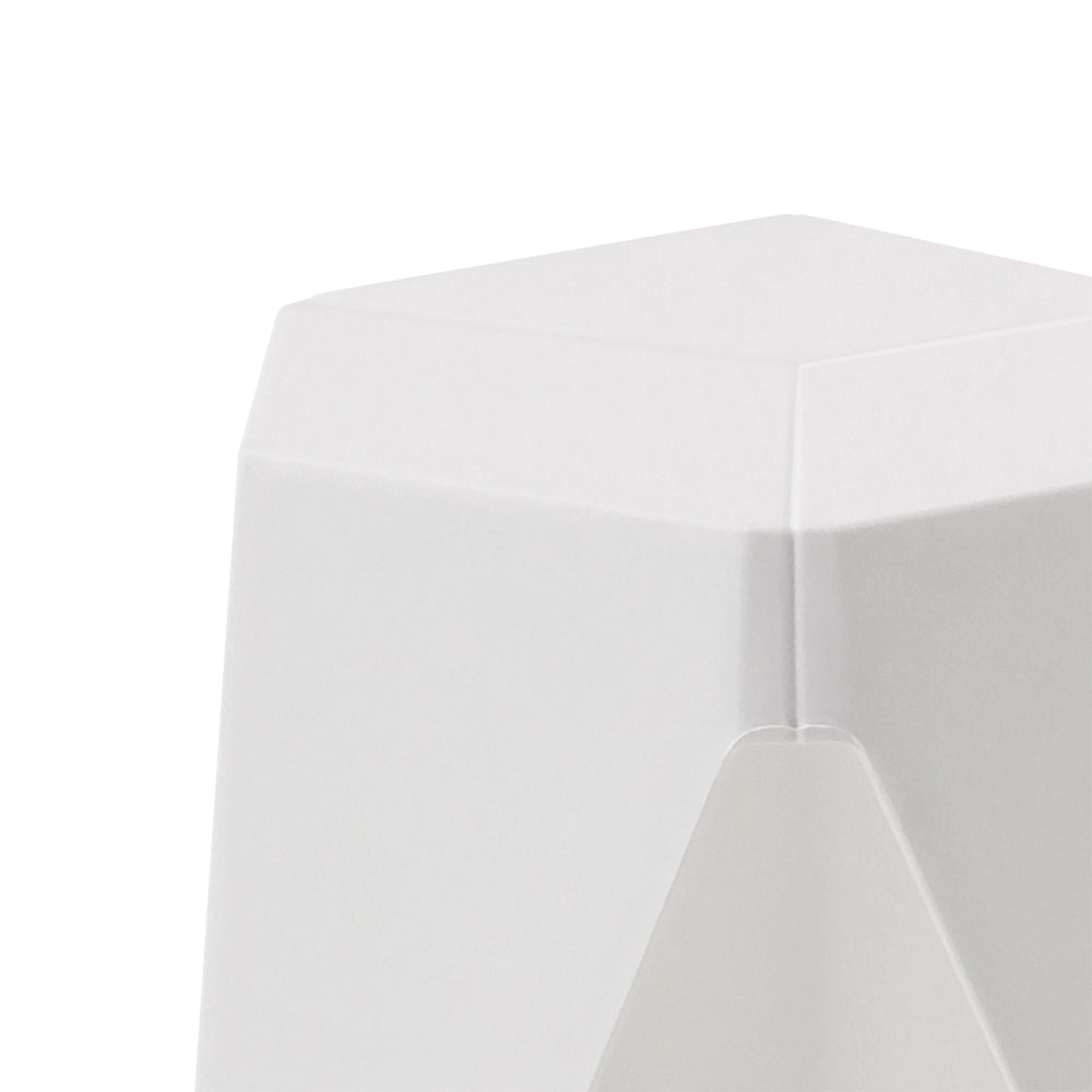 Artiss Set of 2 Stackable Bar Stools - White Plastic