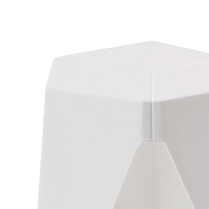 Artiss Set of 2 Stackable Bar Stools - White Plastic