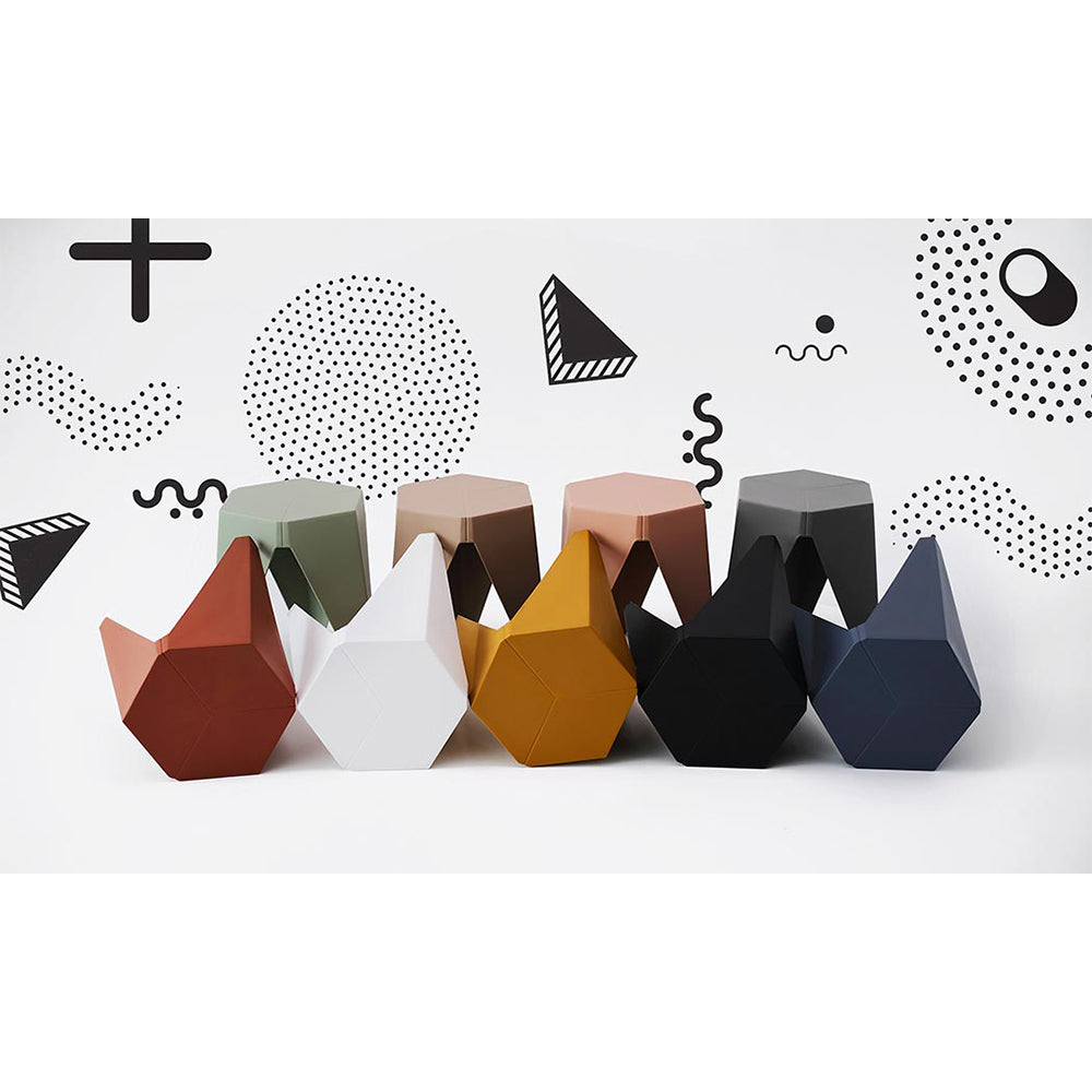 Artiss Set of 2 Stackable Bar Stools - White Plastic