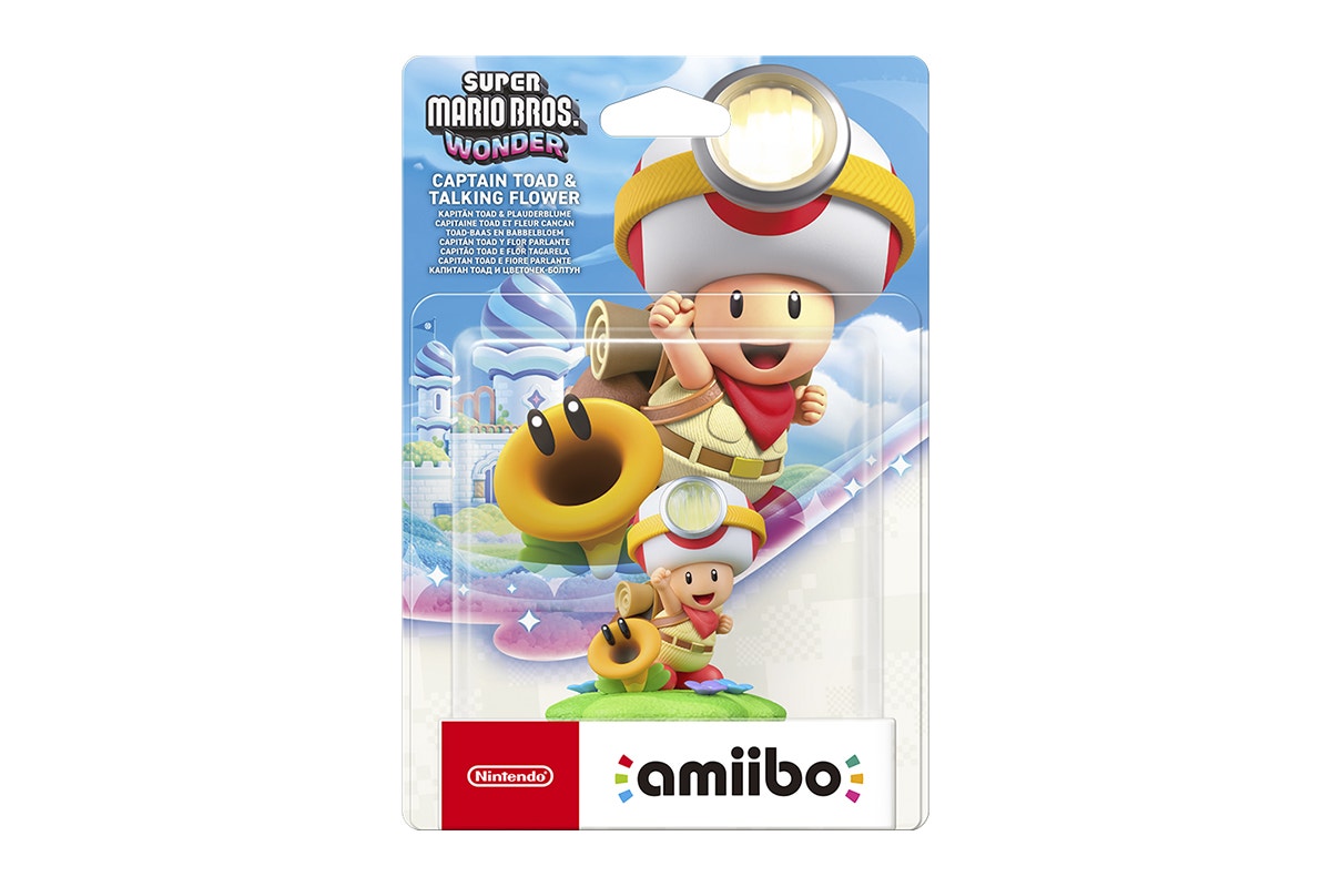 Nintendo amiibo Super Mario Bros Wonder Captain Toad and Talking Flower