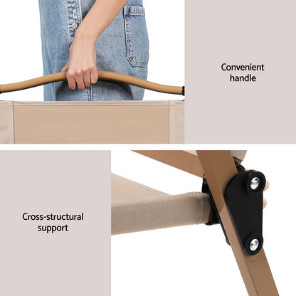 Gardeon Portable Outdoor Folding Beach Chair Steel Frame