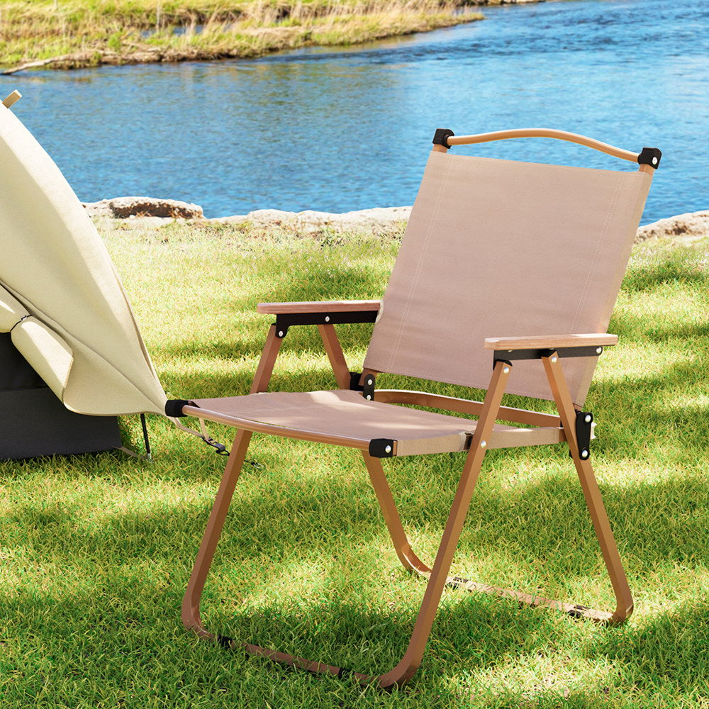 Gardeon Portable Outdoor Folding Beach Chair Steel Frame - SuperSaverAU - view 7