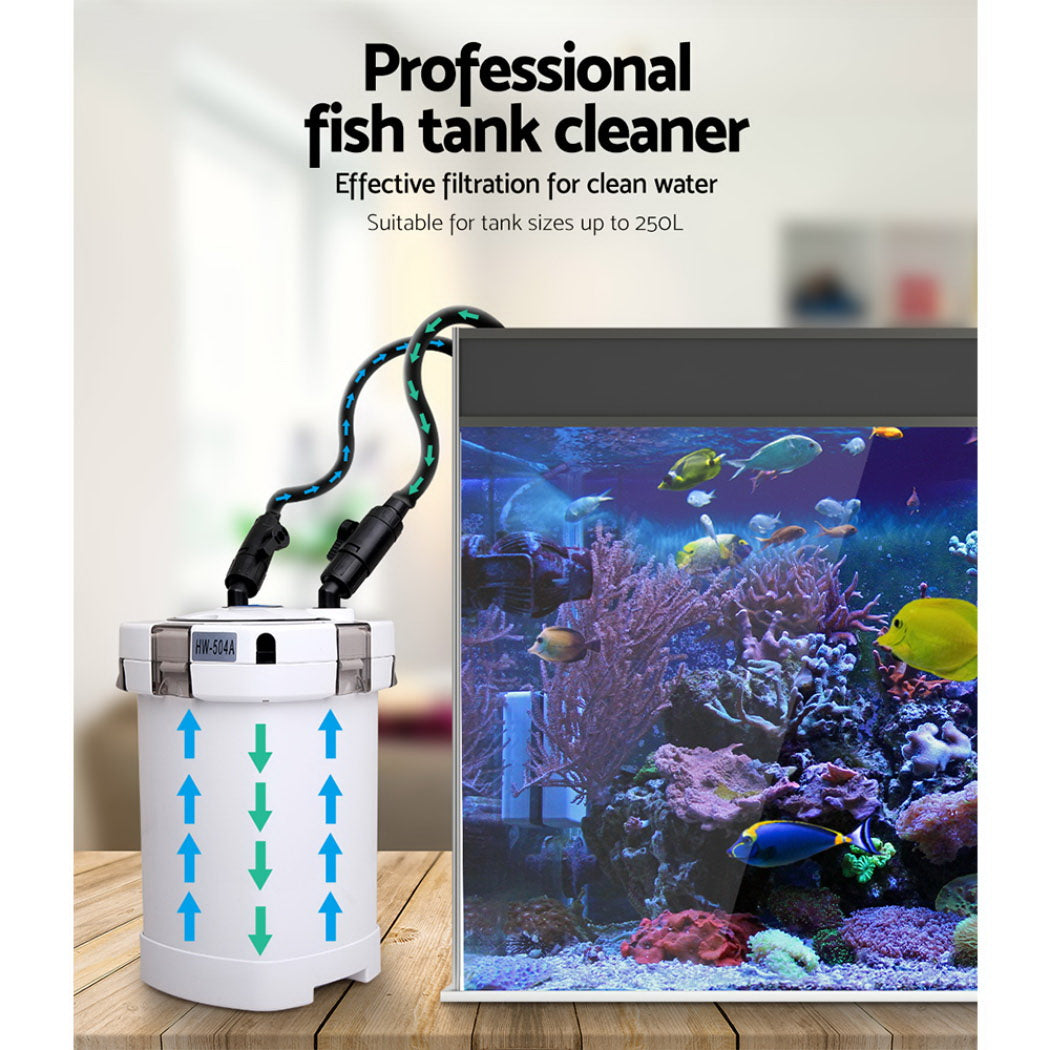 Giantz Aquarium Filter 1250L/H 4 Stage External Canister for 250L Tanks - SuperSaverAU - view 4