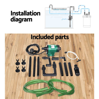 Giantz Aquarium Filter 1250L/H 4 Stage External Canister for 250L Tanks