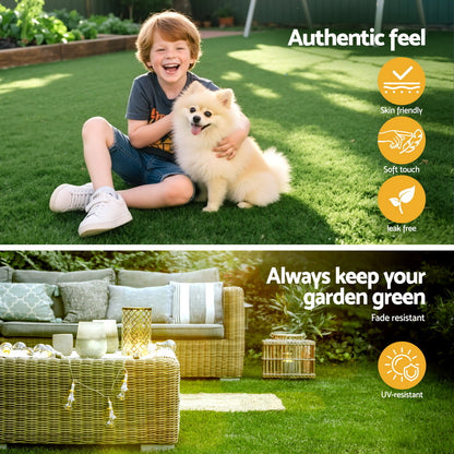 Prime Turf Synthetic Grass Mat 15mm Thick 50cm x 2m Indoor Outdoor