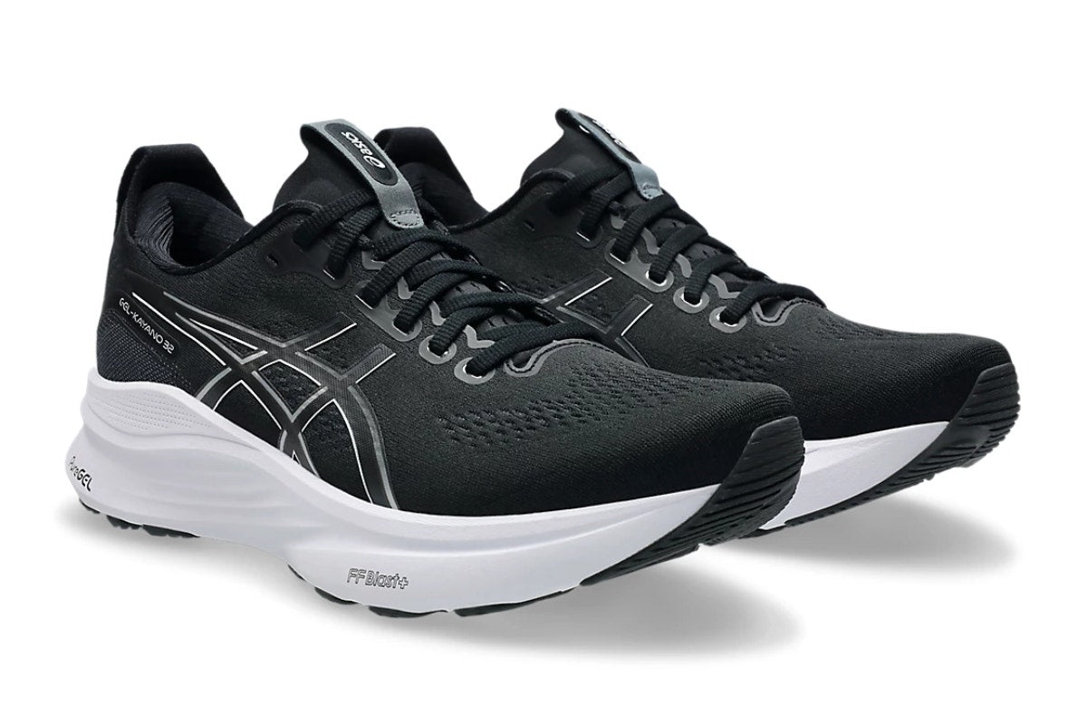 ASICS Men's Gel-Kayano 32 Running Shoes (Black/White, Size 9.5 US)