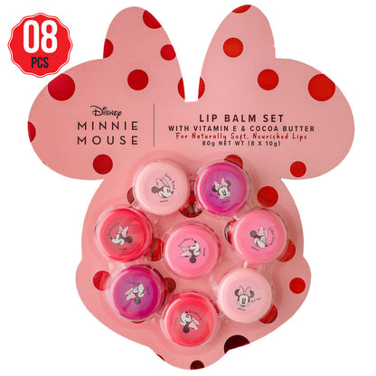 Disney Minnie Mouse Macaron Lip Balm Set 8 x 10g