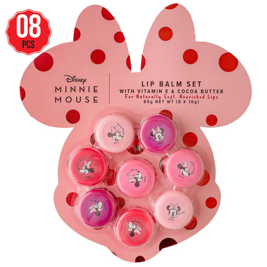 Disney Minnie Mouse Macaron Lip Balm Set 8 x 10g