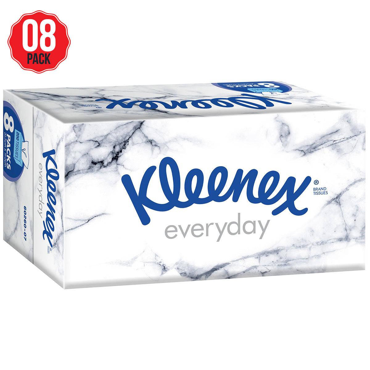 Kleenex Everyday Facial Tissues 200 Sheets 8 Pack
