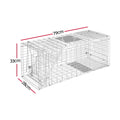 Gardeon Humane Animal Trap Cage 79x28cm - Collapsible, Spring Loaded, Silver - SuperSaverAU - view 5
