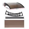 Instahut Window Door Awning – Brown Panel 0.8 x 1m