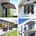 Instahut Window Door Awning – Brown Panel 0.8 x 1m
