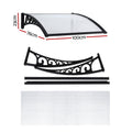 Instahut Window Door Awning – Transparent Panel 0.8 x 1m