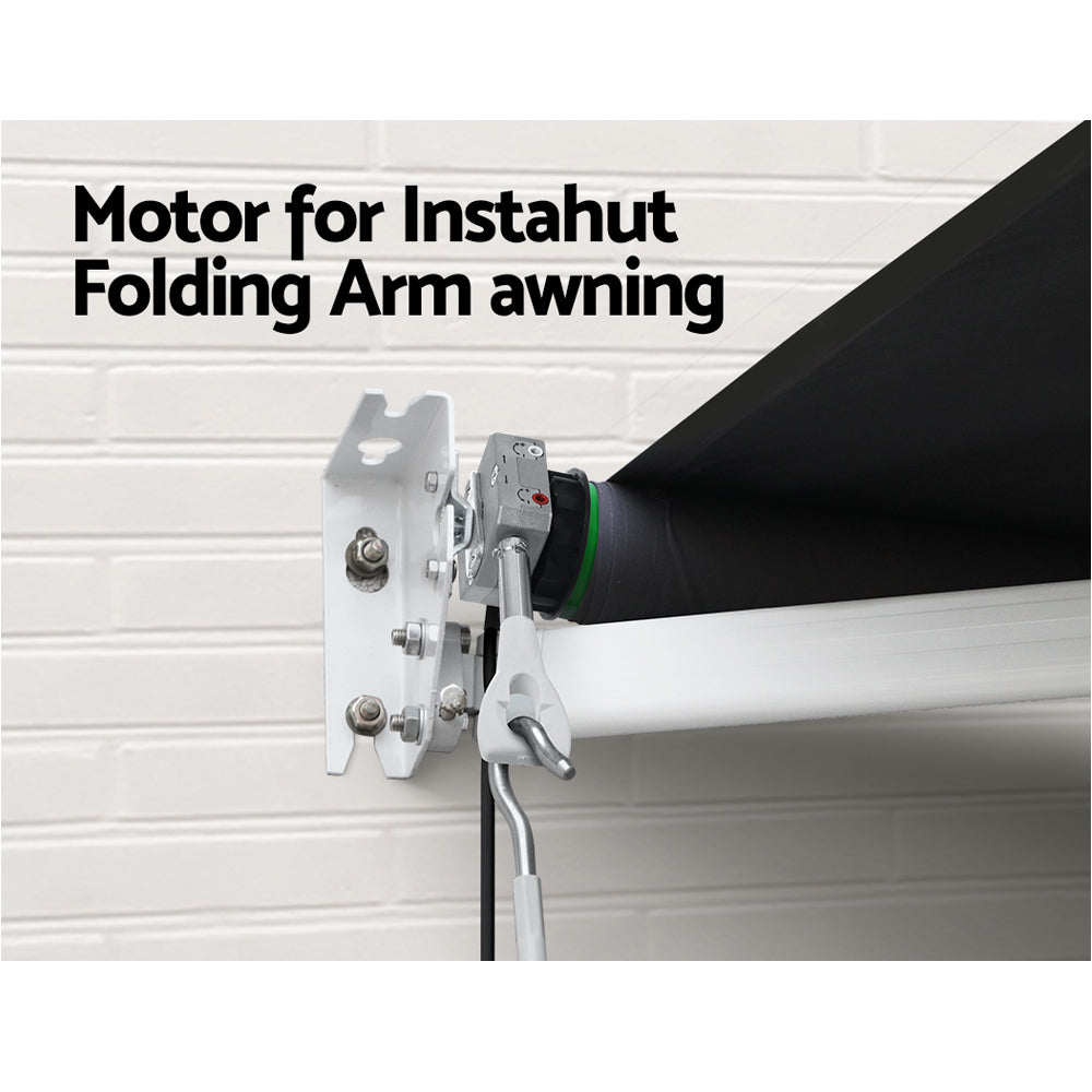 Instahut 230V Folding Arm Awning Replacement Motor 40NM with Remote Control - SuperSaverAU - view 3