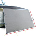 Caravan Privacy Screen Roll Out Awning 4Mx1.95M UV Protected Grey - SuperSaverAU - view 2