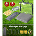 Caravan Privacy Screen 4.9x1.95M UV-Protected Grey, Easy Setup, Carry Bag Included - SuperSaverAU - view 5