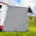 Caravan End Screen 1.95 x 2.2M Grey - Water-Repellent, Reversible, UV Protection - SuperSaverAU - view 6