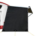 Caravan Privacy Screen Roll Out Awning 1.95x2.2M Black UV Protection - SuperSaverAU - view 1