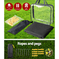 Caravan Privacy Screen Roll Out Awning 1.95x2.2M Black UV Protection - SuperSaverAU - view 4
