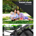 Caravan Privacy Screen Roll Out Awning 1.95x2.2M Black UV Protection - SuperSaverAU - view 5