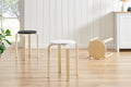 Set of 4 Matt Blatt Aalto Low Stools Replica (Natural)