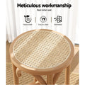 Artiss Apri Rattan Seat Bar Stool - Pine Beechwood Frame - SuperSaverAU - view 4