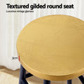 Artiss Bar Stools Metal Gold Navy, 76cm Height, Two-Tone Design, 120kg Capacity - SuperSaverAU - view 5