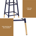 Artiss Bar Stools Metal Gold Navy, 76cm Height, Two-Tone Design, 120kg Capacity - SuperSaverAU - view 6