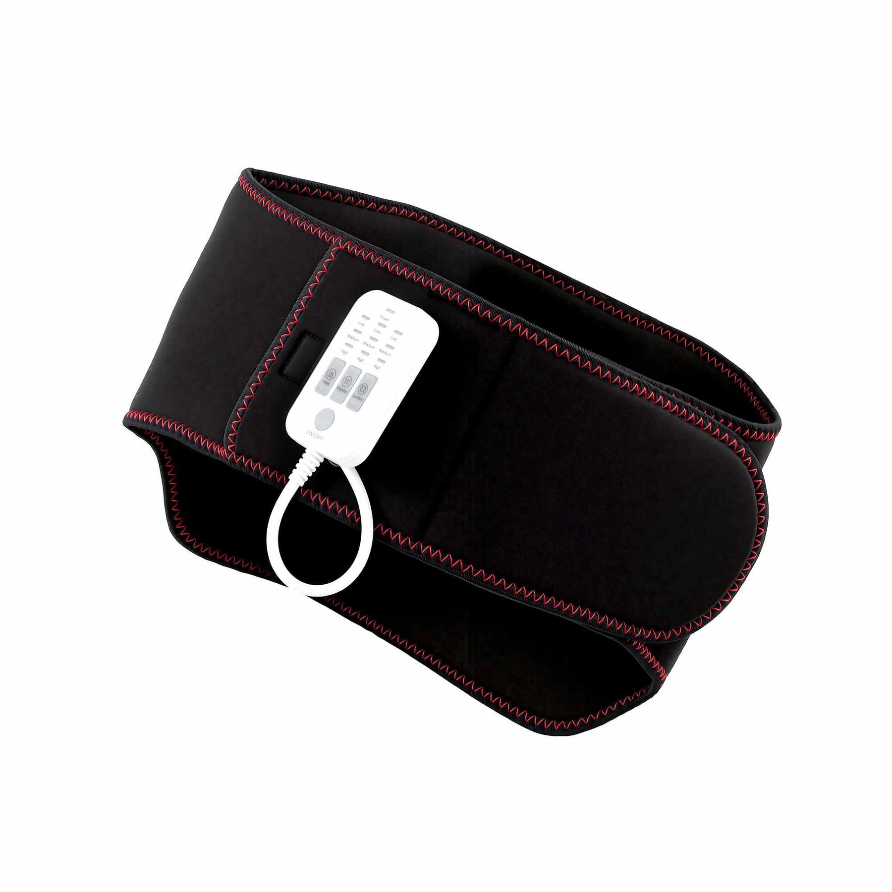 Livemor 124cm Lumbar Support Belt with Airbag Traction Heat and Vibration Massage