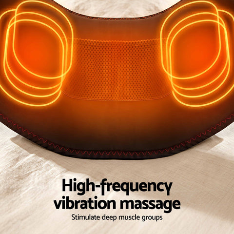 Livemor 124cm Lumbar Support Belt with Airbag Traction Heat and Vibration Massage