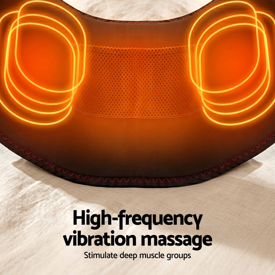 Livemor 124cm Lumbar Support Belt with Airbag Traction Heat and Vibration Massage