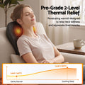 Livemor Large Traction Back Massager with Heat Remote Control and Neck Shoulder Massage