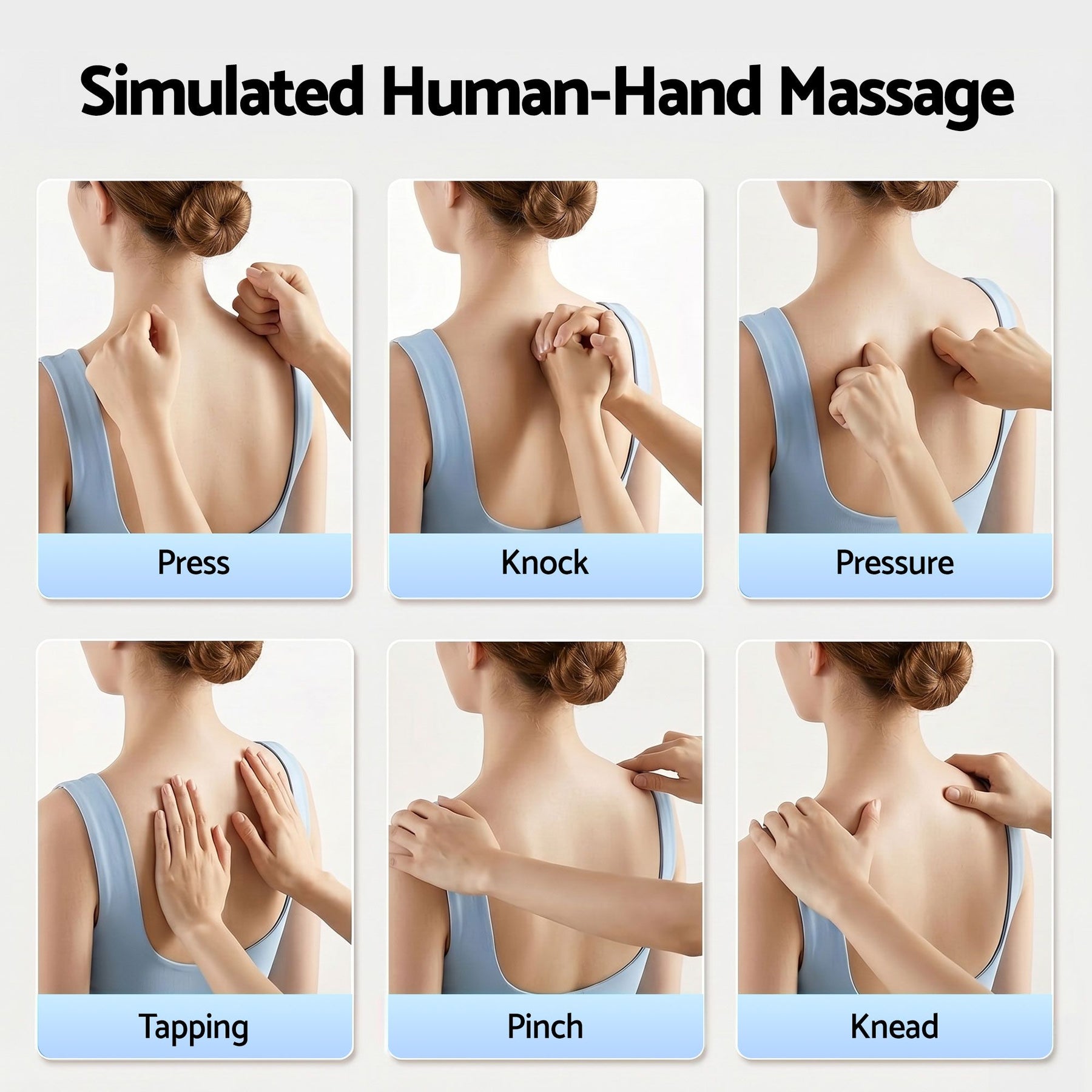 Livemor Large Traction Back Massager with Heat Remote Control and Neck Shoulder Massage