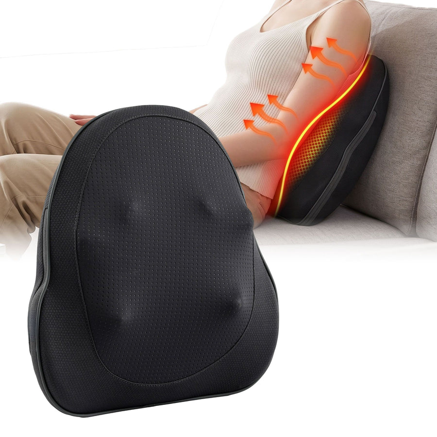 Livemor Cordless Heated Back Massager with Type-C Charging for Neck Shoulders and Lumbar