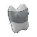 Livemor USB Heated Back Massage Pillow Grey for Neck Back Legs and Lumbar Support