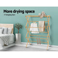 Artiss Bamboo Clothes Rack 74cm x 36cm x 107cm - Eco-Friendly, 11 Hanging Bars - SuperSaverAU - view 5