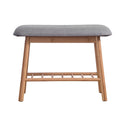 Artiss Shoe Rack Shoe Bench Fabric Seat 2 Pairs - SuperSaverAU - view 3