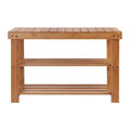 Artiss Shoe Rack Shoe Bench 10 Pairs Bamboo - SuperSaverAU - view 3