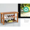 Artiss Shoe Rack Shoe Bench 10 Pairs Bamboo - SuperSaverAU - view 5
